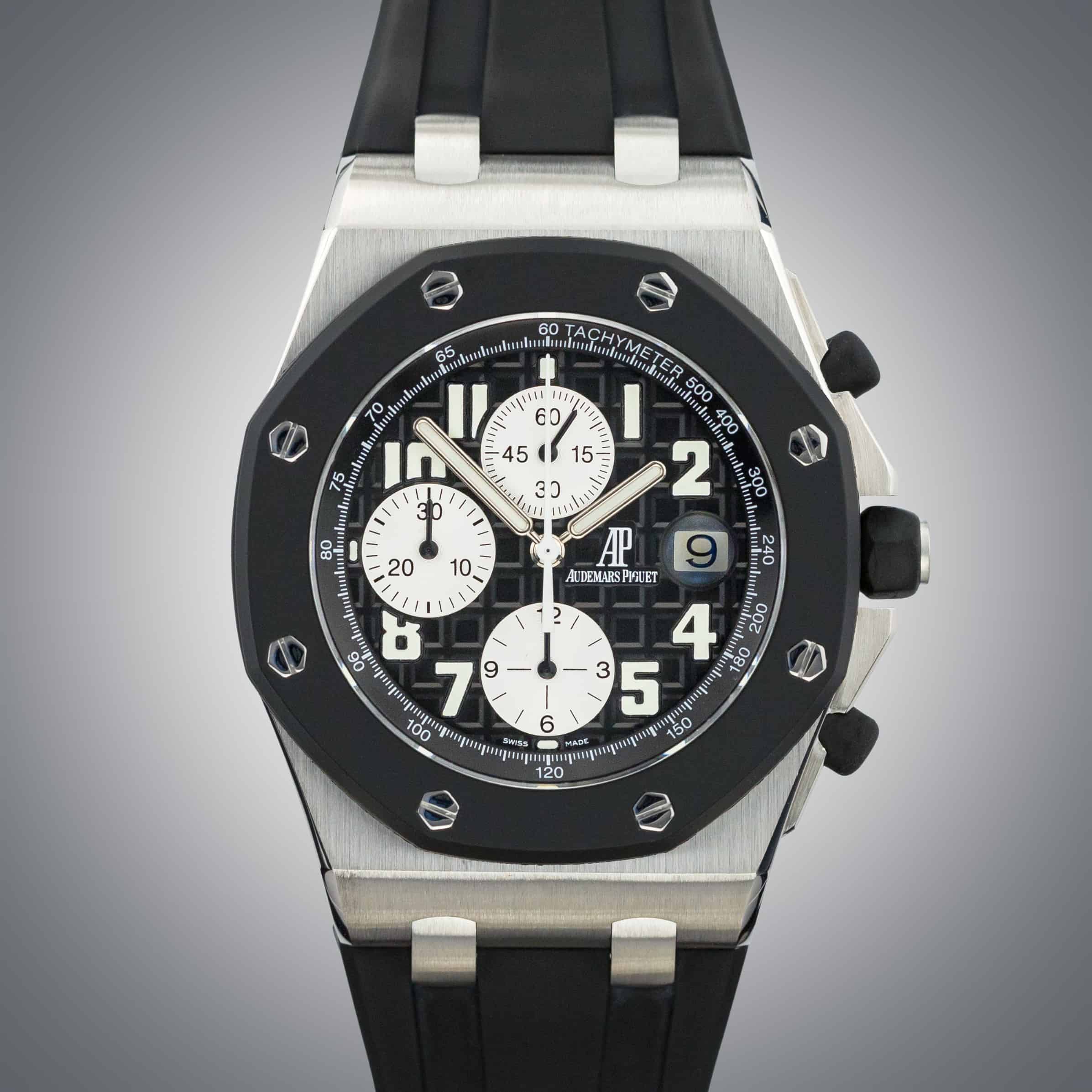 Audemars Piguet Royal Oak Offshore Chronograph ref. 25940SK.OO.D002CA.01 Rubber Clad F Serial Serviced Polished