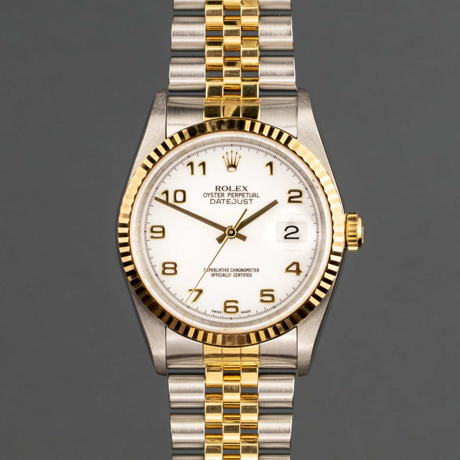 rolex datejust 36 arabic numerals